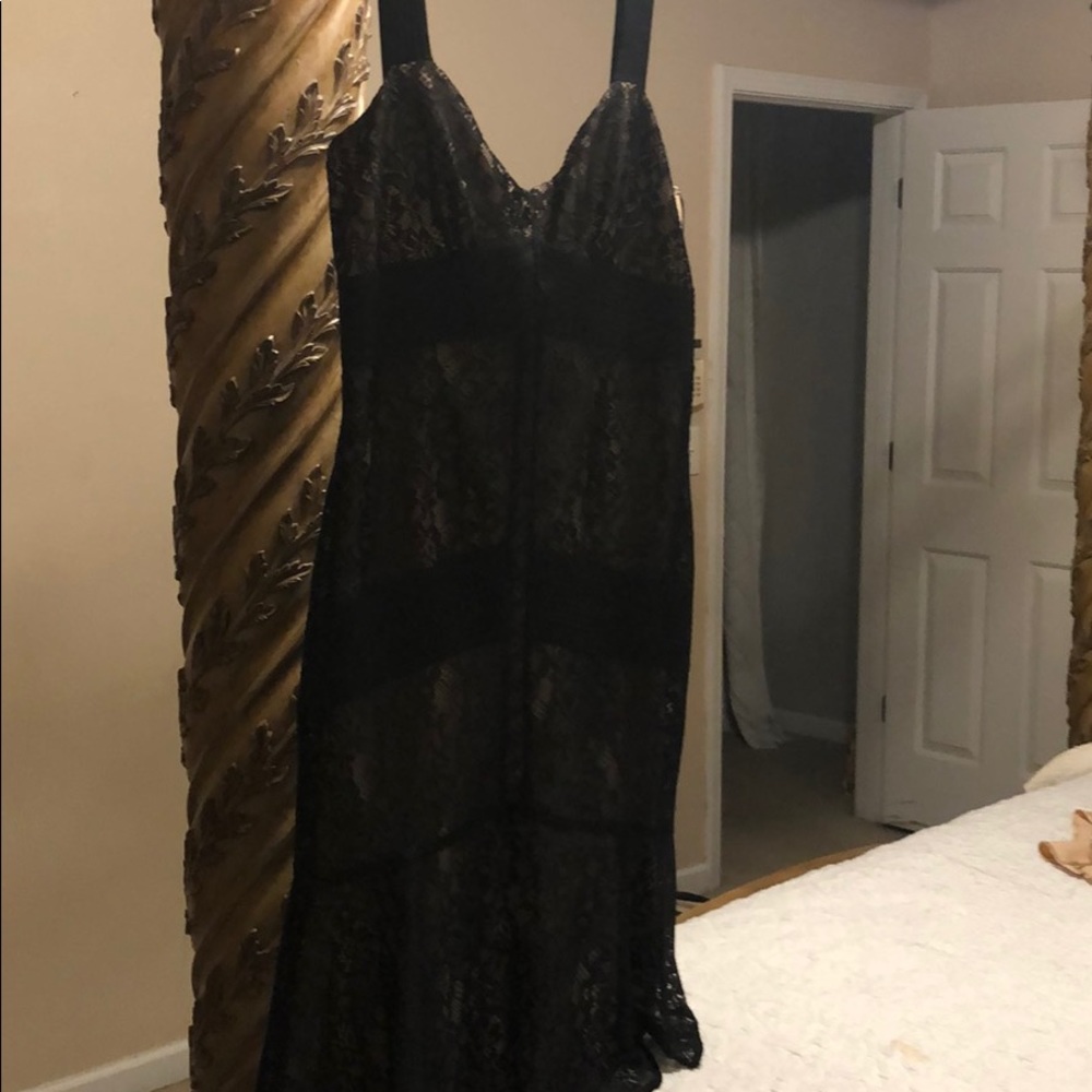 Black lace dress